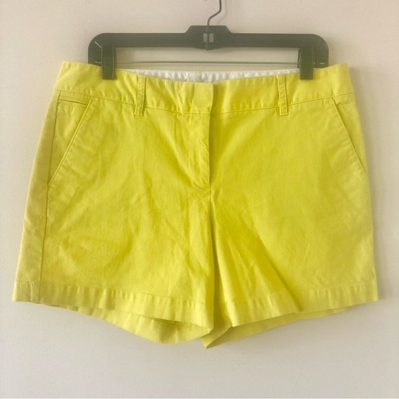 Lands End yellow low rise shorts size 10 - Picture 1 of 6